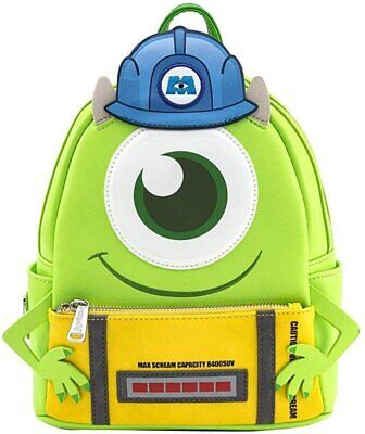 Loungefly Disney Monsters Inc Mike Wazowski Scare Cosplay Double Strap Bag Purse