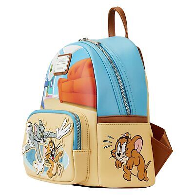 Loungefly Tom and Jerry Leather Mini Backpack - Official Merchandise, Gift Idea