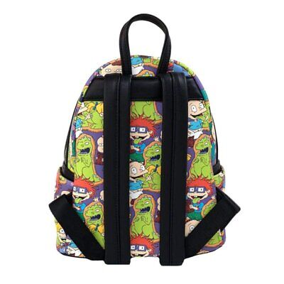 Loungefly Rugrats All Over Print Womens Double Strap Shoulder Bag Purse