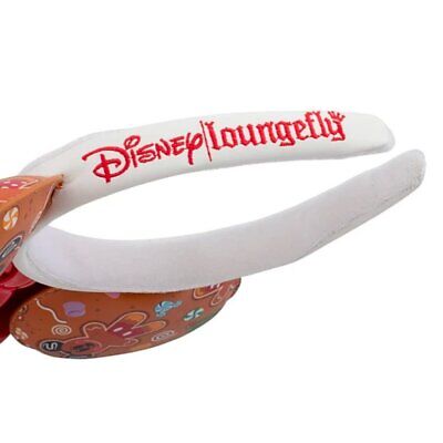 Loungefly Disney Gingerbread AOP Patent Bow Heart Headband