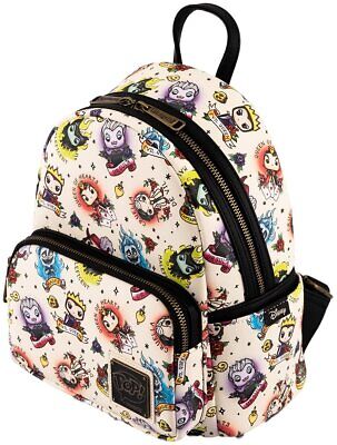 Loungefly Disney Villains Tattoo Print Double Strap Shoulder Bag - Women's Purse