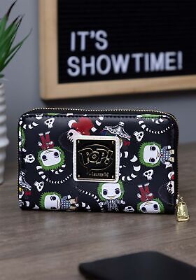 Loungefly Pop by LF Beetlejuice AOP Ziparound Wallet Standard