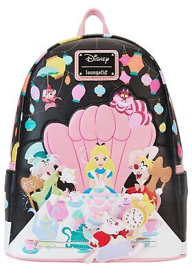 Loungefly Disney Alice in Wonderland Unbirthday Party Mini Backpack Fashion Bag