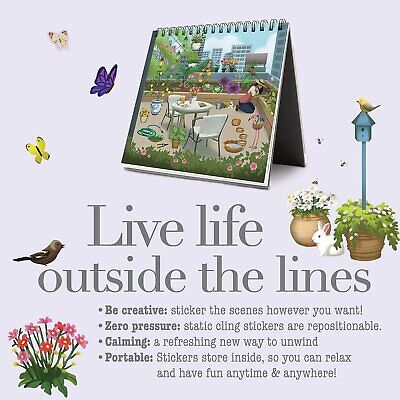 Sticker Book for Adults 800+ Colorful Stickers with 10 Pages  Gardens Series