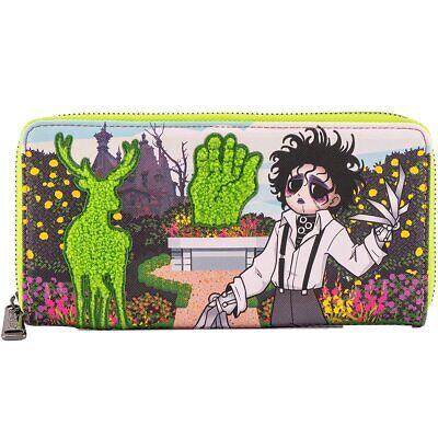 Loungefly Edward Scissorhands Topiary Faux Leather Wallet