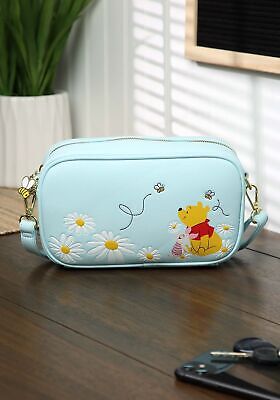 Loungefly Winnie the Pooh Daisy Friends Crossbody Bag Light Blue