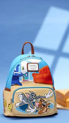 Loungefly Tom and Jerry Leather Mini Backpack - Official Merchandise, Gift Idea