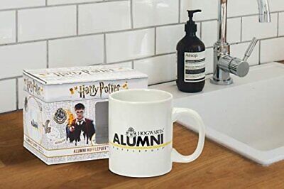 Harry Potter Slytherin Alumni Mug - 11-Oz White Cup with Crest & Yellow stripe