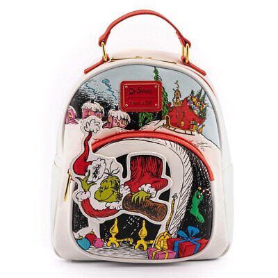 Loungefly Dr. Seuss The Grinch Chimney Thief Women's Double Strap Shoulder Bag