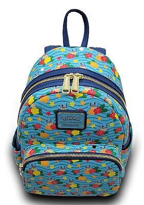 Loungefly x Pokemon Squirtle Flower All Over Print Mini Backpack