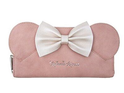 Loungefly x Disney Minnie Ears Bow Zip Around Wallet (Pink, One Size)