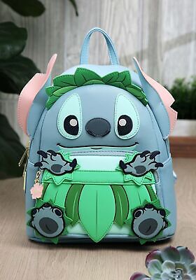 Loungefly Disney Stitch Luau Cosplay Double Strap Shoulder Bag Purse, One Size