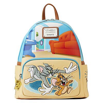 Loungefly Tom and Jerry Leather Mini Backpack - Official Merchandise, Gift Idea