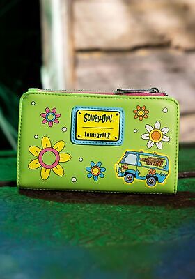 Loungefly Scooby Doo Psychedelic Monster Chase Glow in the Dark Flap Wallet