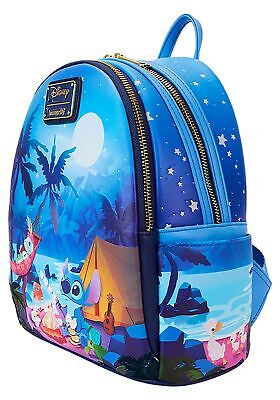 Loungefly Disney Stitch Camping Cuties Glow Mini Backpack Lilo & Stitch Bag