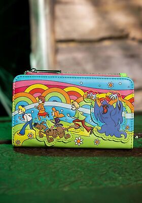 Loungefly Scooby Doo Psychedelic Monster Chase Glow in the Dark Flap Wallet