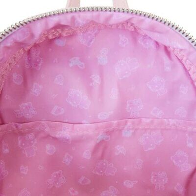 Loungefly Hello Kitty 50th Anniversary Clear Womens Shoulder Bag Purse