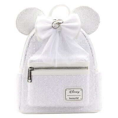 Loungefly Disney Minnie Mouse Sequin Wedding Women's Double Strap Shoulder Bag