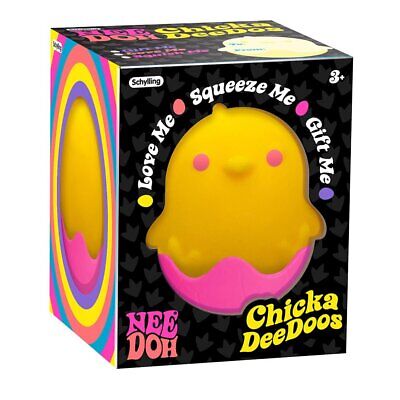 Schylling NeeDoh Chickadeedoos - Easter Squeeze Toy, Assorted Colors, Ages 3+