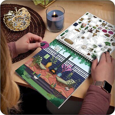 Sticker Book for Adults 800+ Colorful Stickers with 10 Pages  Gardens Series