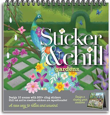 Sticker Book for Adults 800+ Colorful Stickers with 10 Pages  Gardens Series