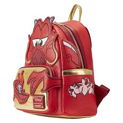 Loungefly Disney Mulan 25th Anniversary Mushu Glitter Mini Backpack