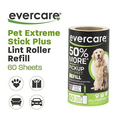 Evercare Pet Lint Roller 60 Layer Refill, 1-Count, Green