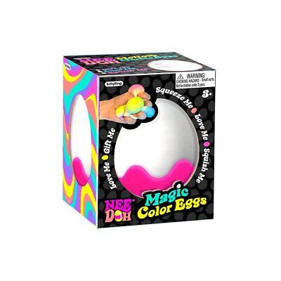 Schylling NeeDoh Magic Color Egg - Easter Squeeze Toy, Assorted Colors