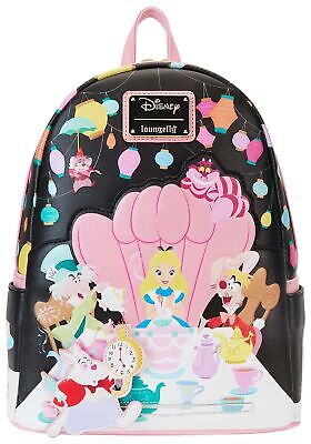 Loungefly Disney Alice in Wonderland Unbirthday Party Mini Backpack Fashion Bag