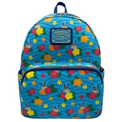 Loungefly x Pokemon Squirtle Flower All Over Print Mini Backpack