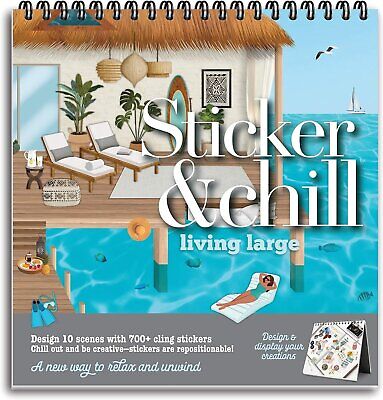 Sticker Book for Adults 700+ Colorful Stickers with 10 Spiral Bound Pages