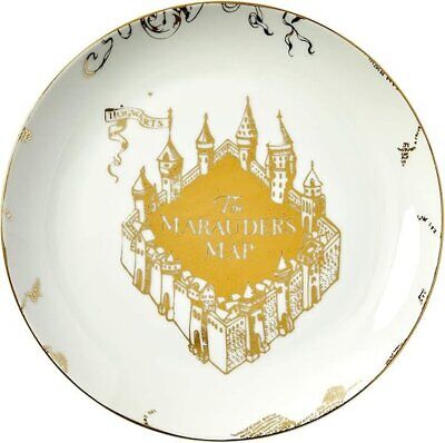 Harry Potter Marauder's Map 16-Piece Set - Plates, Bowls, Mugs with Gold Design