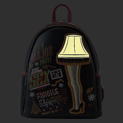 Loungefly A Christmas Story Leg Lamp Mini Backpack: Glowing Holiday Cheer!