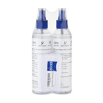 ZEISS Lens Care Pack – 2x8oz Lens Spray Bottles, 2 Microfiber Cleaning Cloths