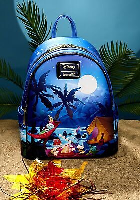 Loungefly Disney Stitch Camping Cuties Glow Mini Backpack Lilo & Stitch Bag