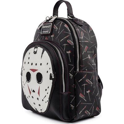 Loungefly Friday the 13th Jason Mask Womens Double Strap Shoulder Bag Purse