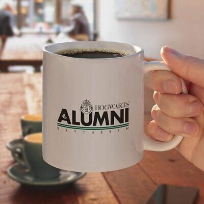 Harry Potter Slytherin Alumni 11oz Mug - White Ceramic Cup with Hogwarts Crest