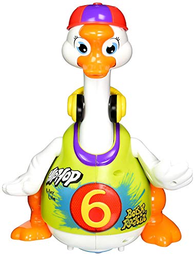 Dancing Hip Hop Goose Musical Toy for Kids  Developmental Playmate Blue