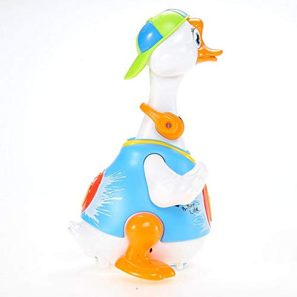 Dancing Hip Hop Goose Musical Toy for Kids  Developmental Playmate Blue