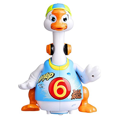 Dancing Hip Hop Goose Musical Toy for Kids  Developmental Playmate Blue