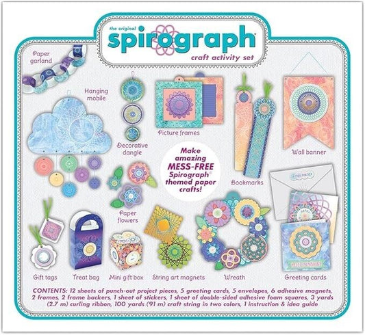 Spirograph Craft Activity Set – Create Endless Amazing Designs – For Ages 6+