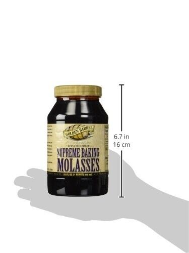 Golden Barrel Unsulphured Supreme Baking/Barbados molasses, 32 Ounce