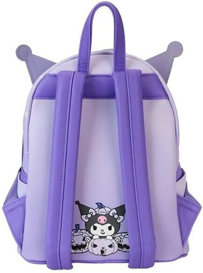 Loungefly Sanrio Kuromi Pumpkin Glow-in-the-Dark Mini Backpack