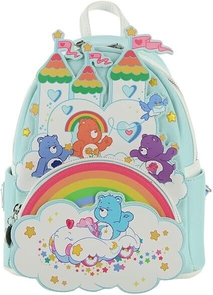 Loungefly Care Bears CareALot Castle Mini Backpack Multi