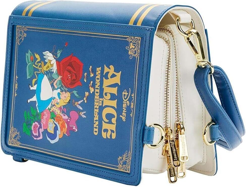 Loungefly Disney Alice in Wonderland Classic Book Convertible Shoulder Bag Purse