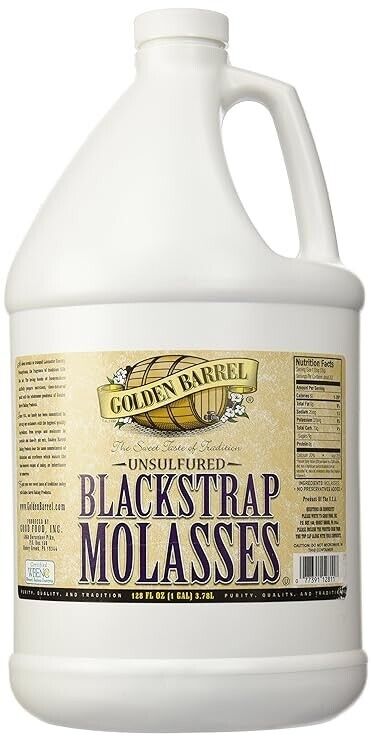 Golden Barrel Bulk Unsulfured Blackstrap Molasses Jug (128 Fl Oz)