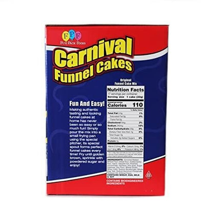 Fun Pack Foods - Carnival Funnel Cakes Deluxe Kit - Includes (2) Original Funnel