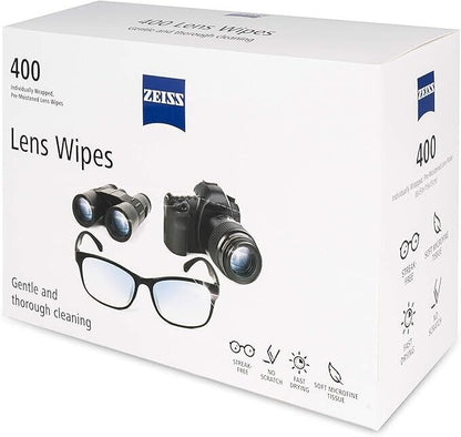 ZEISS Pre-Moistened Alcohol Wipes, Glasses Cleaner, 400 Count