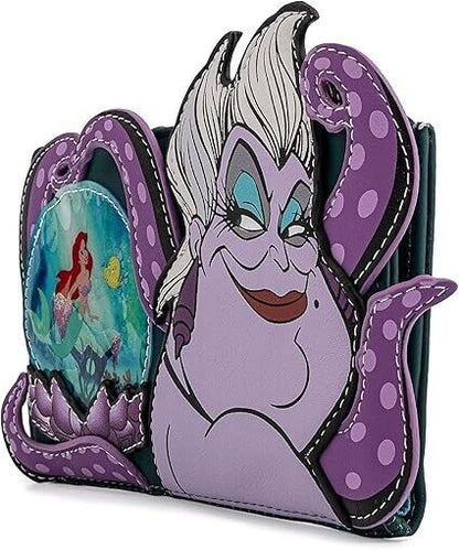 Disney Villains Scenes Ursula Crystal Ball Flap Wallet