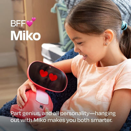 Miko 3 Red: AI STEM Learning Robot for Kids with App & Voice Control